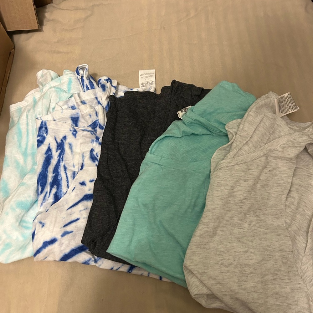 PINK Victoria's Secret Muscle Tees - Blue, Black, Gray